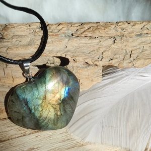 Pendentif en labradorite Coeur thureos