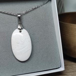 Pendentif cabochon  Scolecite n 38