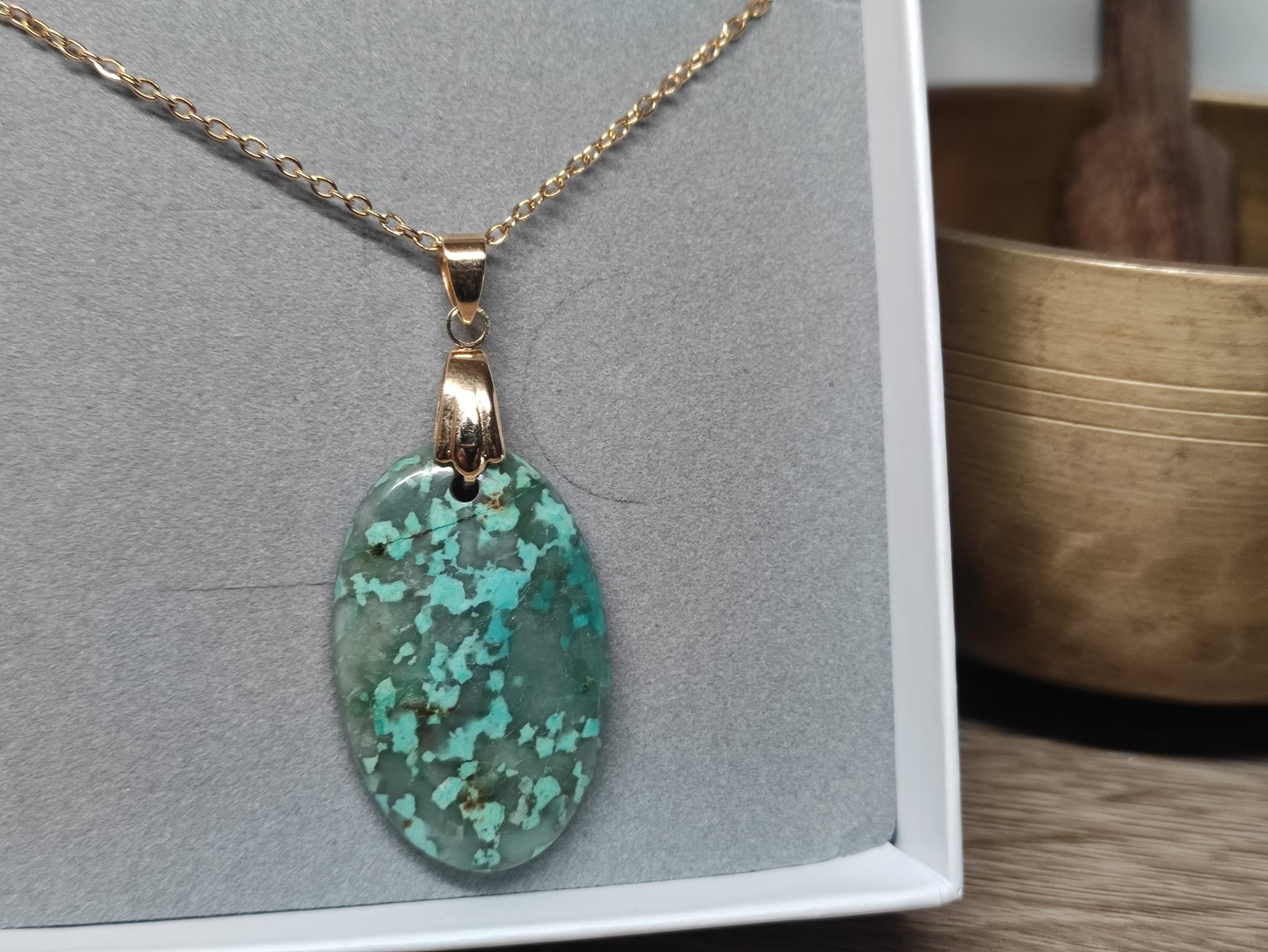 Pendentif en Chrysocolle