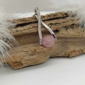 Pendentif  Quartz Rose
