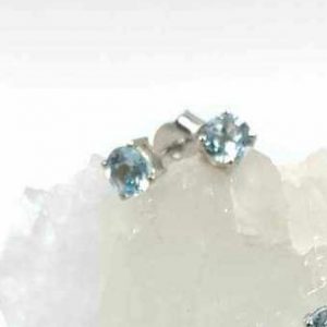 Paires de boucles d'oreilles puces Topaze