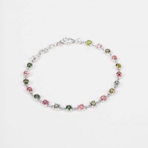 Bracelet Syrius - Tourmaline rose Argent 925