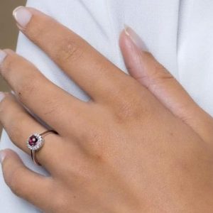 Bague Halley - Tourmaline rose en Argent 925