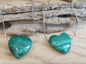 Pendentif Cœur Rati - Malachite (Petit) – Image 2