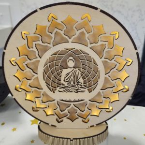 Lampe Bois Boudhha V2