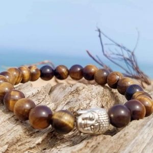 Bracelet Oeil de Tigre bouddha
