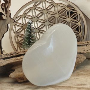Coeur en Selenite petit modele
