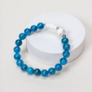 Bracelet Isla - Apatite Bleue, Magnésite