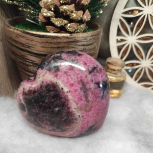 Coeur en Rhodonite 40 mm