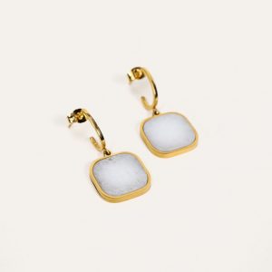 Boucle-doreilles-Cheren-Agate-blanche