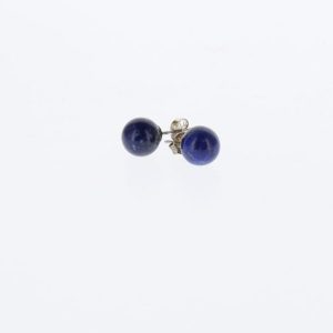 Boucles d'oreilles puces Caméo - Lapis lazuli