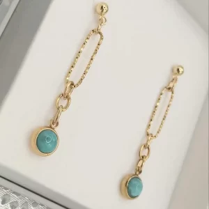 Boucles d'Oreilles Amazonite Eleanor