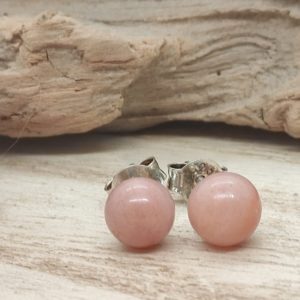 Boucles d'oreilles puces "Gabriela" - Aventurine orange