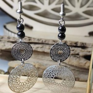 boucles d oreilles hematite