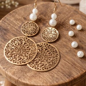Boucles d'oreilles-Nina-nacre