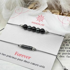 Bracelet Forever - Grenat, Hématite