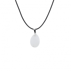 Pendentif goutte en cristal de roche