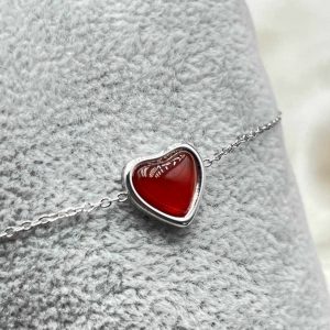Bracelet Aina Coeur Cornaline