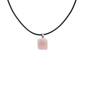 Pendentif Quartz rose Carre