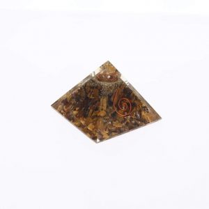 Pyramide orgone en Œil de tigre