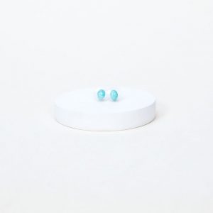 Boucles oreilles puces Madeleine - Amazonite