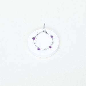 Bracelet Marguerite - Améthyste
