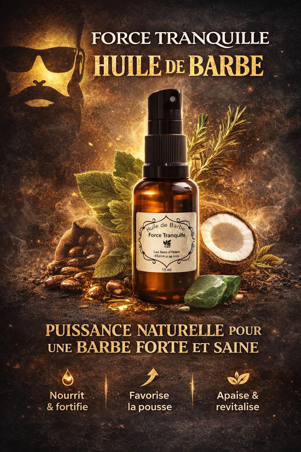 Huile de Barbe- Force Tranquille – Image 2