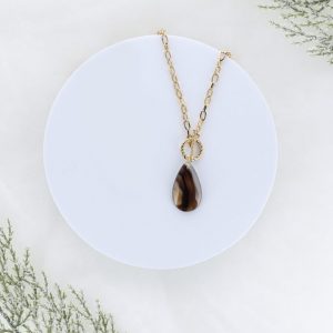 Pendentif Holly en agate montana