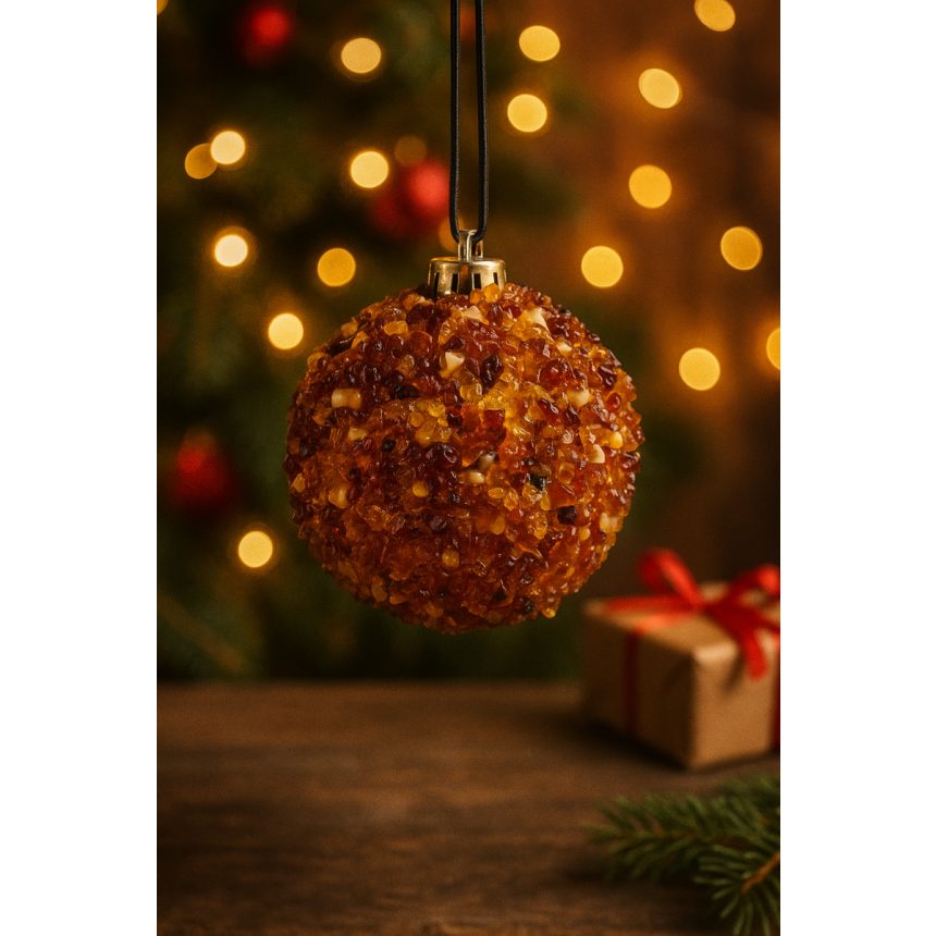 Boule de Noel Ambre