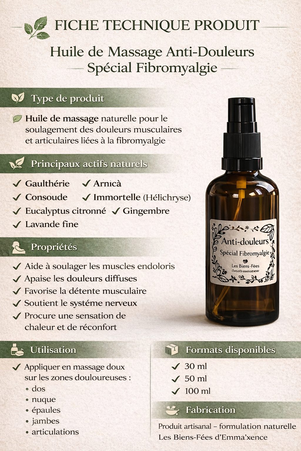 Huile de Massage Fibromyalgie – Image 3