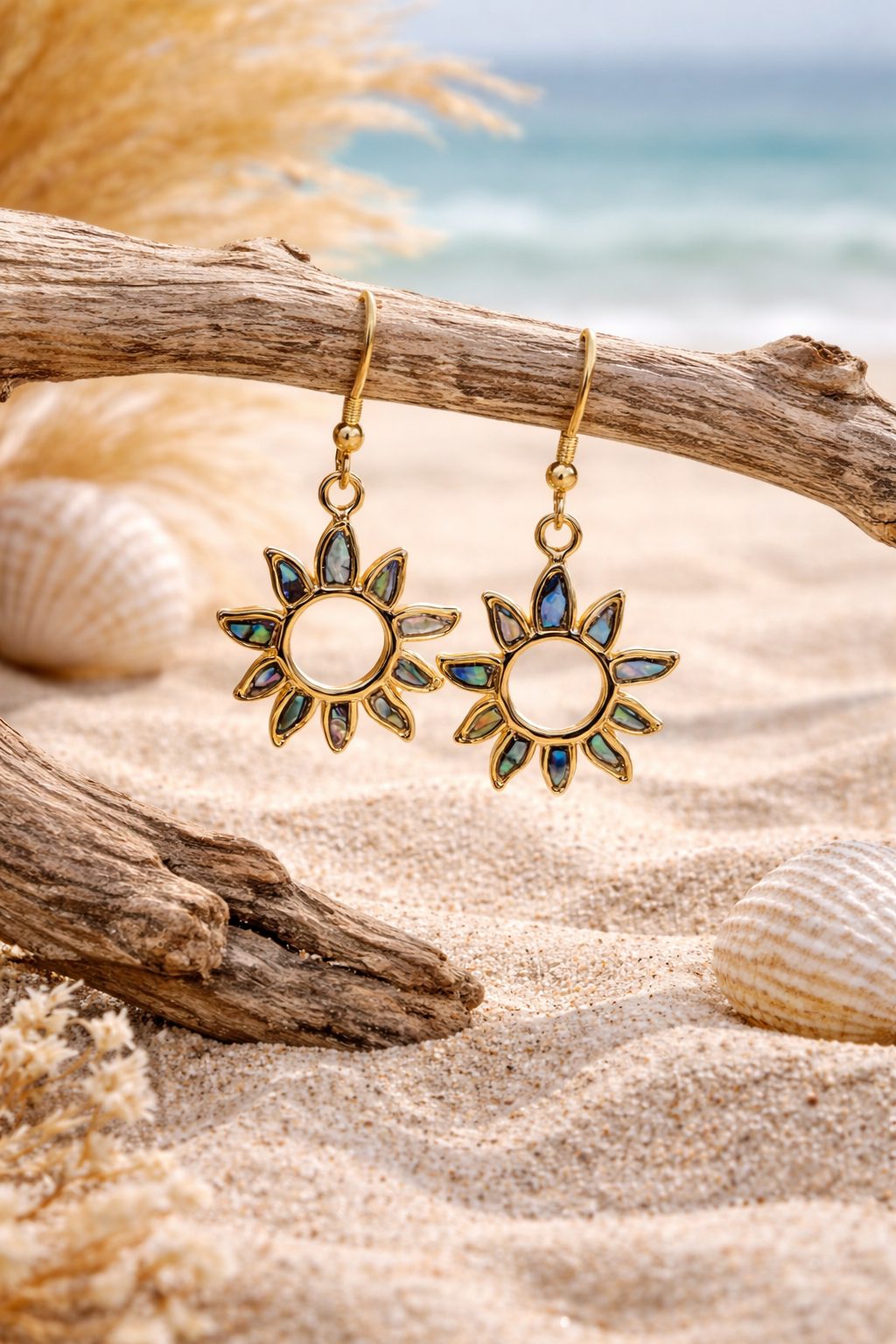 Boucles d'oreille Anouk soleil Ormeau – Image 3