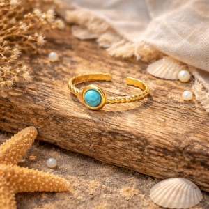 Bague réglable Turquoise -Elise