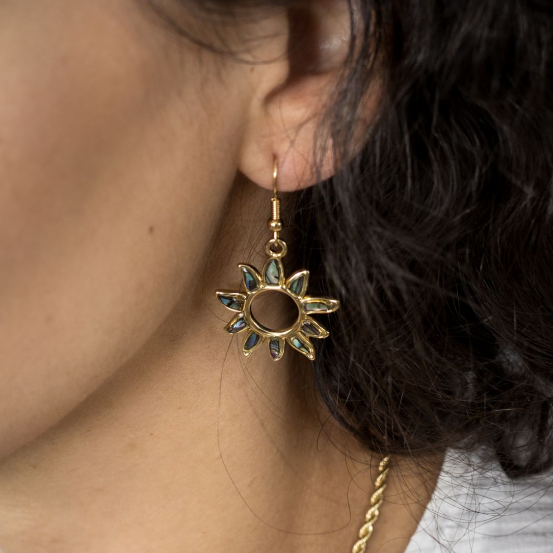Boucles d'oreille Anouk soleil Ormeau – Image 2
