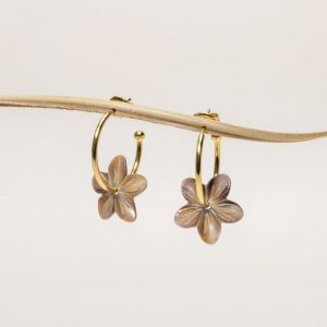 Boucles d'Oreilles Lovana Nacre