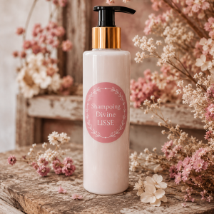 Shampoing Divine Lisse – Shampoing lissant naturel cheveux frisottis