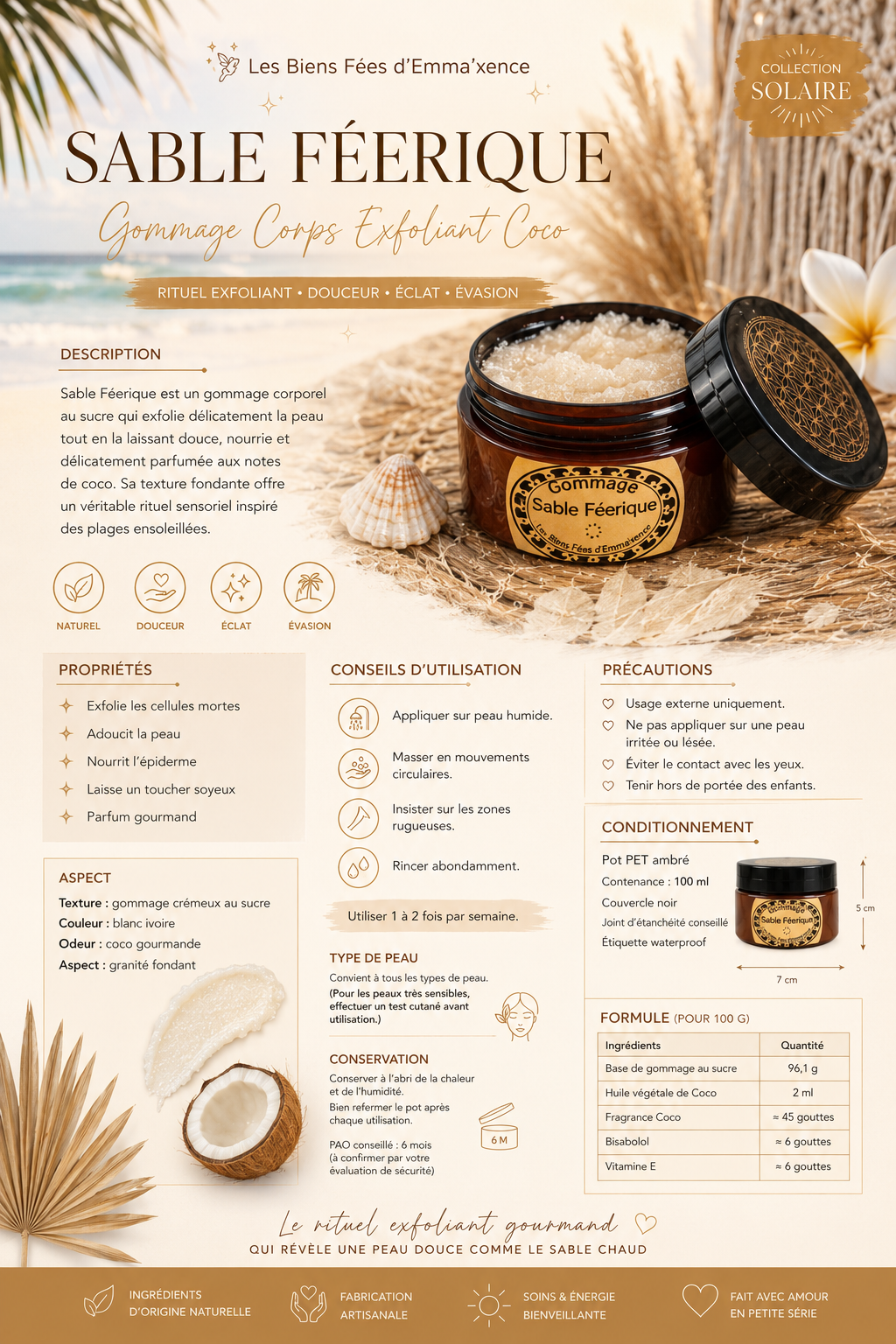 Sable Féerique – Gommage Corps Exfoliant Coco – Image 2