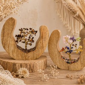 Arbre du Bonheur sur socle en Bois